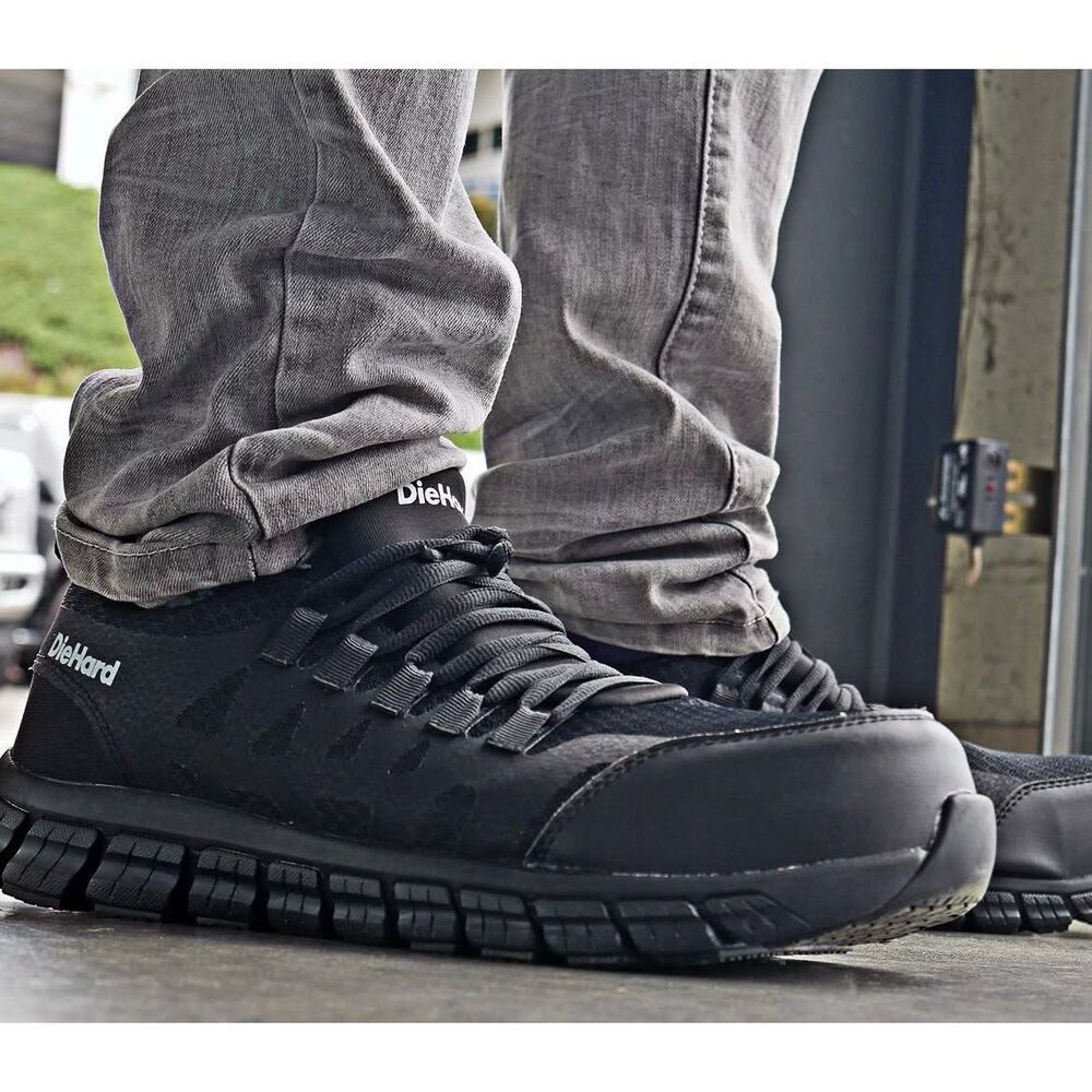 ✨Diehard Bonneville Athletic Black Composite Toe Sz 8.5 Sneakers✨
